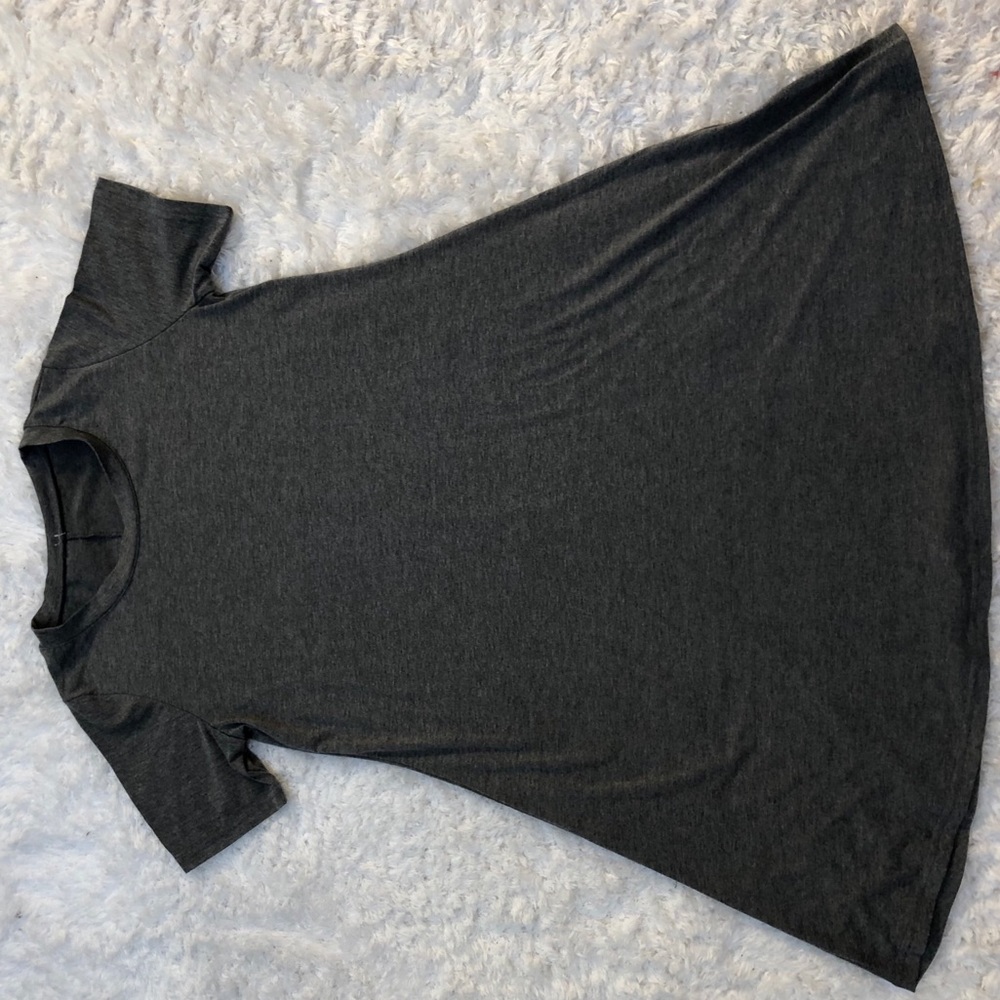 Grey short sleeve tshirt dress